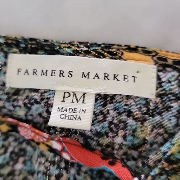 Farmers Market by One World guaze blouse Size PM - Picture 4 of 10